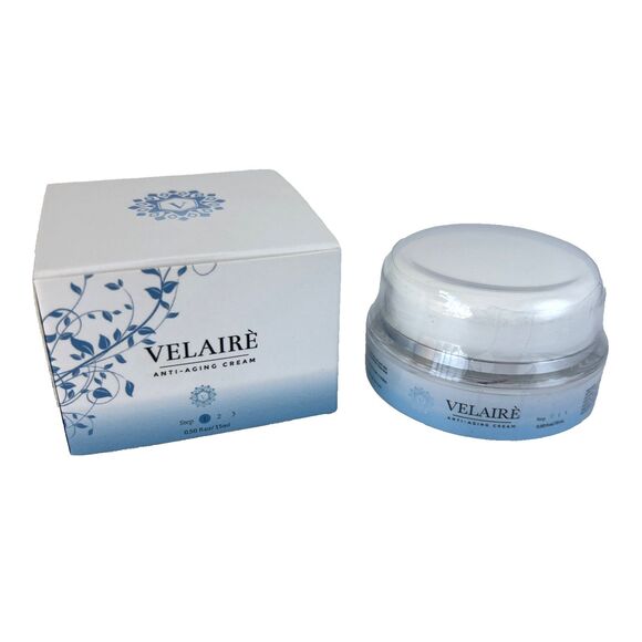 Velaire Anti Aging Cream  Reduces Wrinkles Lines Younger Looking Skin 0.50oz NEW - Picture 1 of 4